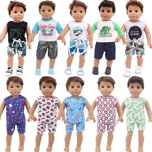 Doll Clothes Casual Wear, Vacation And Entertainment Style For 43Cm Baby Reborn Clothes Logan Boy Accessories,Generation Panties