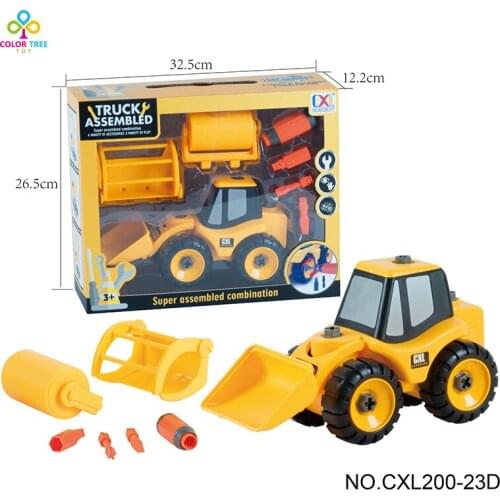 5 Types Diecast Mini Alloy Trucks Engineering Tractor Construction Vehicle Toy Dump Truck Model Classic Toys Gifts For Children