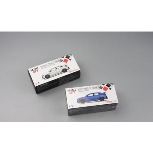 MINIGT 1/64 HONDA CIVIC FK8 type r Collection of die-casting simulation metal model car toys
