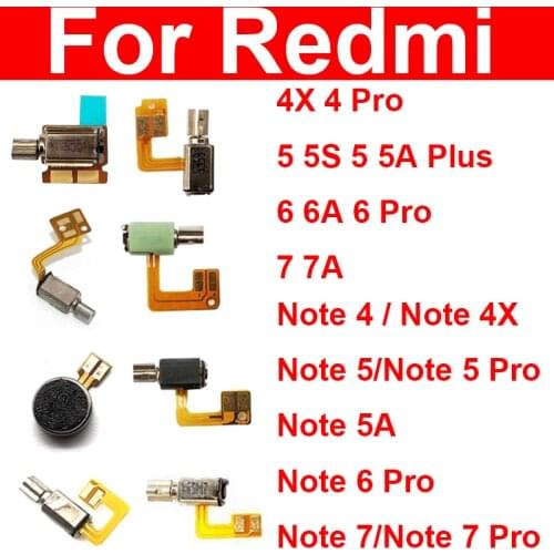 Motor Vibrator Module For XiaoMi Redmi Note 7 6 5 S2 5A 4 4X 3 Pro Plus Global Vibration Replacement Repair Parts