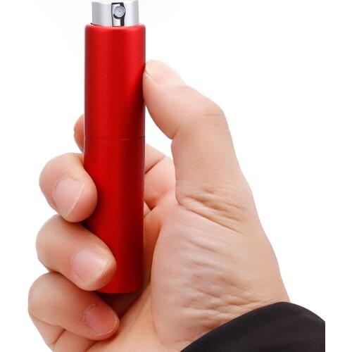 MUB - Portable 8ml Aluminum Empty Perfumes Spray Bottles Fashion Travel Mini Perfume Bottle Atomizer Airless Pump