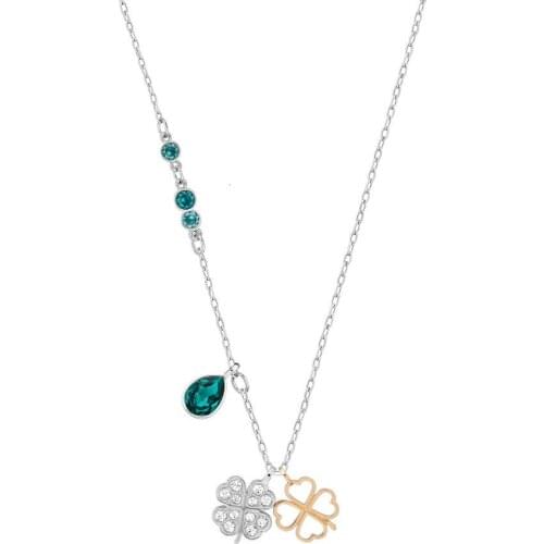 MANDY 2019 New Triethylene Glycol Crystal - As A Delicate Clover, Four Hanging Jewelry