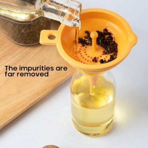 1pcs Creative Folding Silicone Funnel New Kitchen Household Bar Multifunctional Mini Folding Oil Wine Tea Funnel