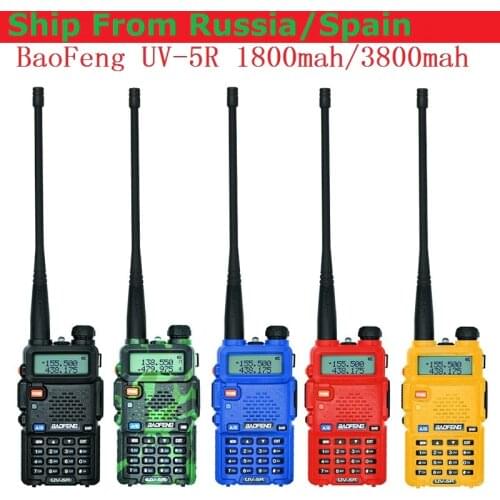 Baofeng uv-5r 3800mAh CB radio VOX 10Km Walkie Talkie CB radio communicador Two Way radio for Baofeng ham raido uv5r 128CH рация