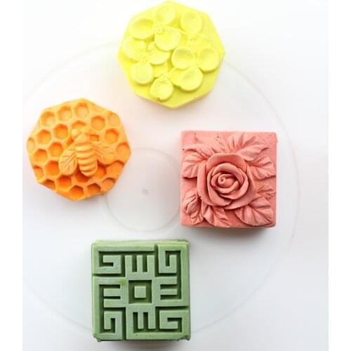Craft Silicone Soap Molds Handmade Mooncake Shaped Moulds