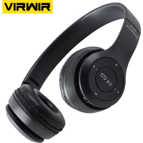 9D HIFI Stereo Foldable Wireless Headphones For xiaomi iphone Sumsamg Earphone Tablet Bluetooth Headset With Mic Support TF Card