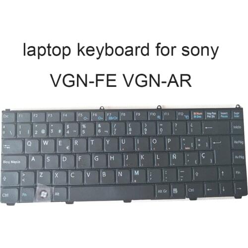 Replacement keyboards VGNFE for Sony VAIO VGNAR VGN AR FE 880 890 SP Spanish ES black Berserk Markdown sale 82R70241 148024621