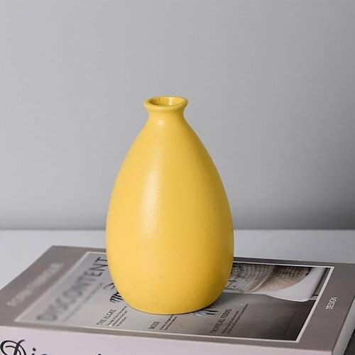 Vase Decorative Vases Nordic Flower Pot Decoration Yellow Pink Blue Home Ornaments