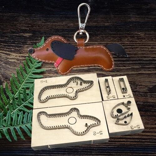 Japan Steel Blade Hand made leather tool die DIY hand made dachshund laser tool die dog pendant tool die Leather Tool 85mm