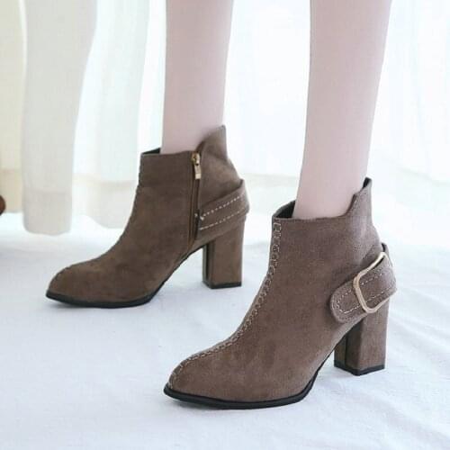 Womens winter boots 2019 black and ankle boots womens non-slip ladies shoes thick with womens boots