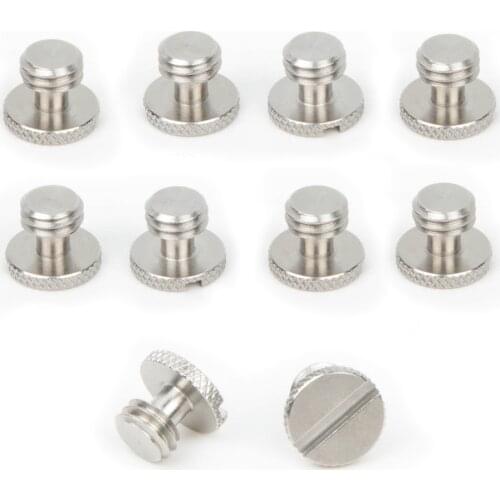 10pcs 3/8" Camera Screw fr Sachtler Quick Release Strap Leather Case Rig Cage Gimbal Tripod Slider QR Fluid Head Plate Mount