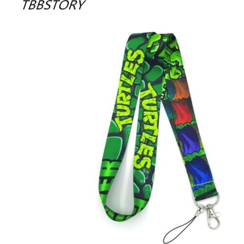 12Pcs Turtle Cartoon Pattern Mobile Phone Straps Neck Strap Lanyard For Keys Name ID Card Badge Holder Hang Rope