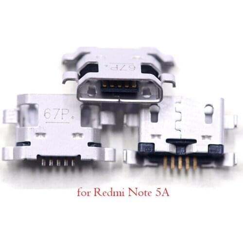 2pcs Charger Micro USB Charging Port Dock jack Connector Socket for Xiaomi Redmi Note 5A /prime/ Redmi Y1 lite prime