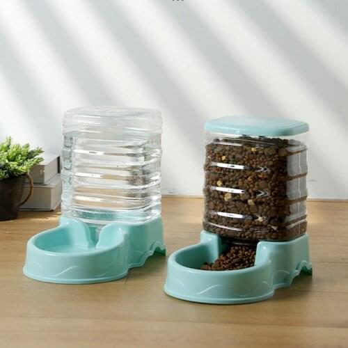3.5L Dog Cat Feeder Bowl Automatic Pet Water Dispenser Drinking Fountain Bottle Plastic Pet Feeding Drinker Water Bowl