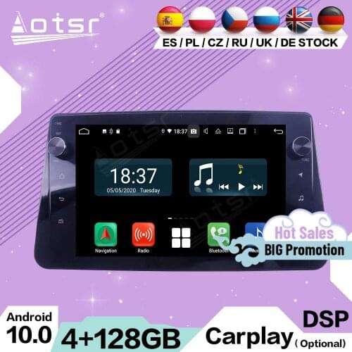 4+128G 2 Din Carplay Multimedia Android 10.0 For Nissan Kicks 2018 2019 2020 GPS Navigation Video Audio Auto Car Radio Head Unit