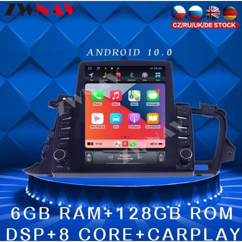 For KIA K5 2010-2014 Android 10 Tesla style Car DVD Player GPS navigation Car Auto Radio Stereo Multimedia Player Head Unit