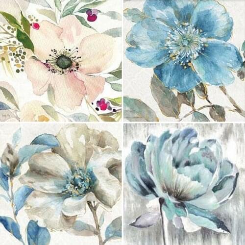 AZQSD Full Drill Diamond Painting New Arrivals Flowers Diamond Mosaic Scenery Embroidery 5D Diy Floral Home Art Decoration