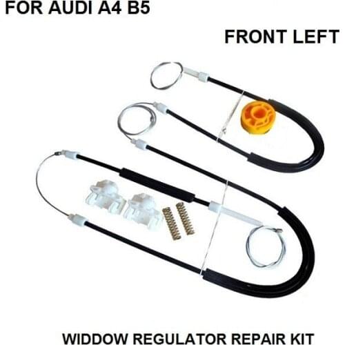 FREE SHIPPING OE#8D0837461 CAR PARTS FOR AUDI A4 B5 WINDOW REGULATOR REPAIR KIT FRONT LEFT 1994-2001 NEW