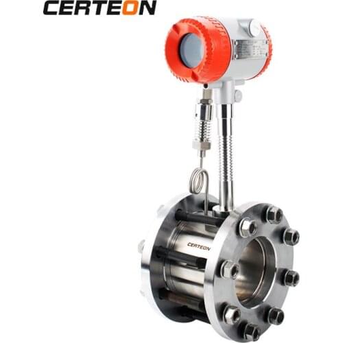 Ex-proof HART communication 1.0% Precision hot oil flowmeter air steam vortex Flow Meter for nitrogen gas laboratory