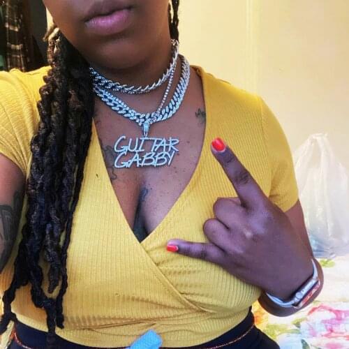 Custom Nameplate Jewelry Personalized Blush Font Letter Charms Necklace Iced Out Diamond Name Plate Necklace For Women Jewelry