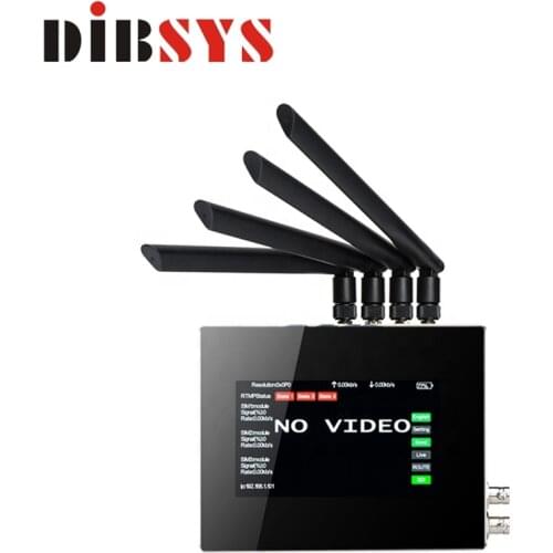 Streaming server encoder 4g for live streaming touch screen for display and management