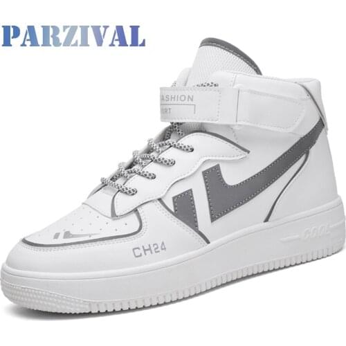PARZIVAL Mens High Top Skate Casual Shoes Breathable Male Running Shoes Tenis Masculino Shoes Zapatos Hombre Sapatos Sneakers