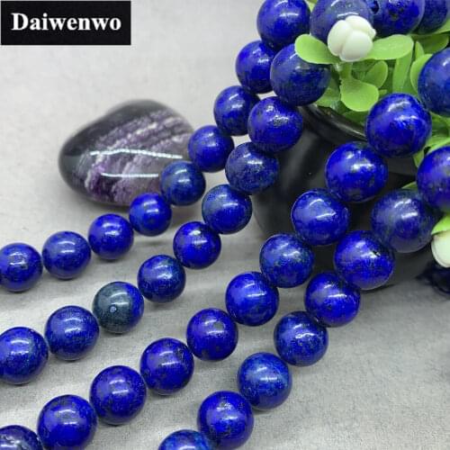 Lapis Lazuli Bead 4-18mm Round Natural Loose Stone Bead Diy for Bracelet Jewelry