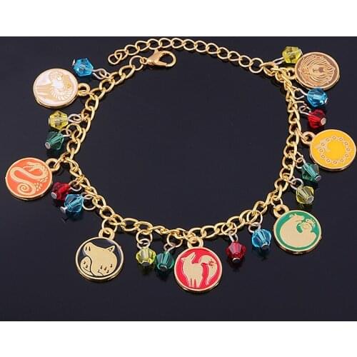 Anime The Seven Deadly Sins Tattoos Bracelets Animal Snake Dragon Lion Boar Goat Fox Protagon Enamel Cuff Bangles For Men Women