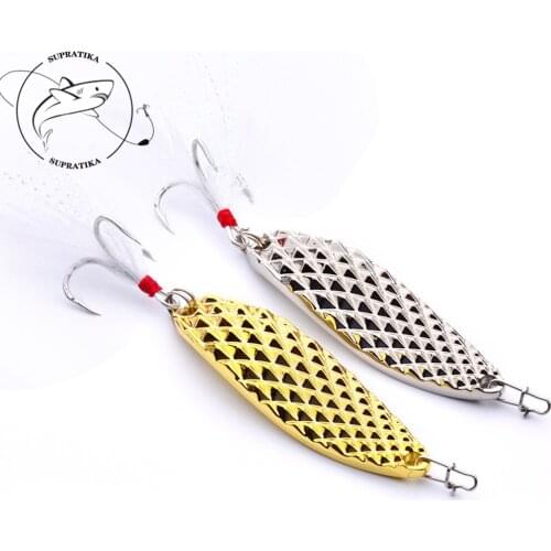 20G Metal Spinner Bait Bass Ocean Fishing Lure With Feather Hooks Sequins Isca Artificial Wobblers Spoon Jigging Hard bait pesca
