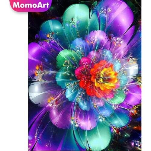 MomoArt 5D DIY Diamond Embroidery Rose Cross Stitch Diamond Painting Flower Full Square Mosaic Picture Of Rhinestones Handicraft