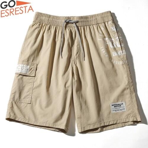 GOESRESTA 2020 New Summer Shorts Men Casual Bermuda Multicolor Streetwear Shorts Cotton Loose Motion Drawstring Shorts Men