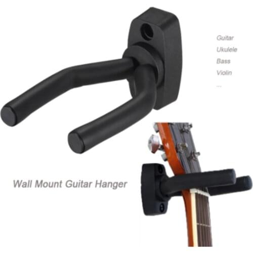 1Pcs Wall Mount Guitar Hanger Hook Non-slip Holder Stand For Acoustic Guitar Ukulele Violin Bass Guitar Instrument Accessories