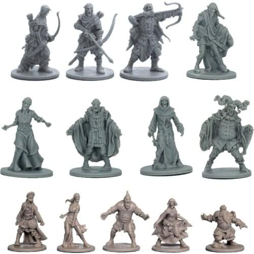 TRPG board game Zombicide miniatures walker runner fatty Abomination fantasy orc deadeye zombies NPC figures models