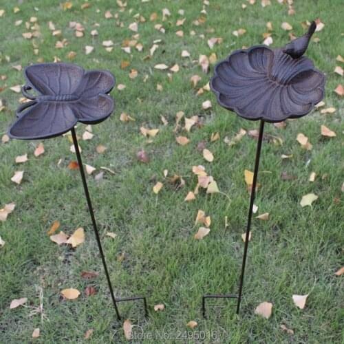 Cast iron Bird feeder Plug-in style garden decoration