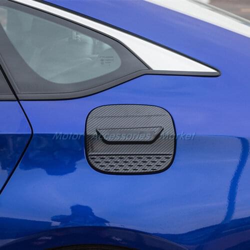 Fit For Honda Accord 10th 2018 2019 High quality New Carbon Fiber Style Fuel Tank Cap Trim 1pcs