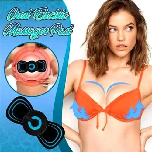 Reactivate EMS Electric Pad Electric Chest Frequency Vibration Massager Breast Enhancer Massager Bra Booster Growth Stimulator