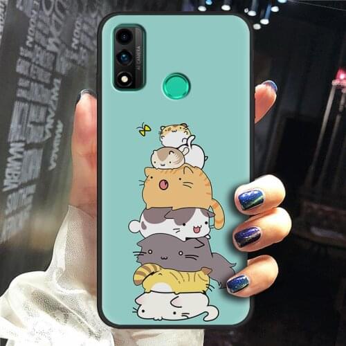 Silicone Cute Phone Case For Huawei P smart 2020/Nova Lite 3 Plus New Arrival Cover Shockproof Soft Case TPU Anti-dust