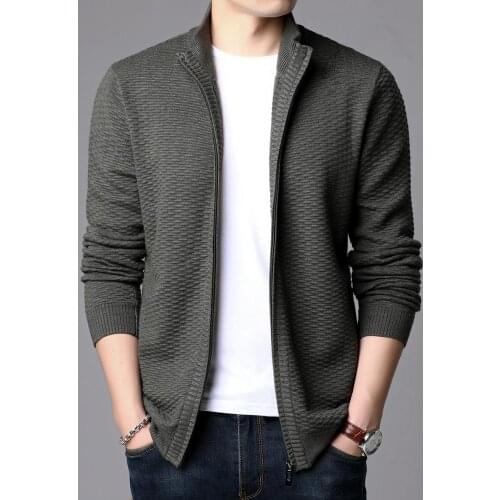 Comfortable Cardigan Men Casual Knitted Cotton Wool Sweater Jackets Men 2020 Autumn Winter New Mens Sweaters and Cardigans Coat