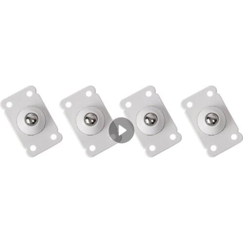 4pcs Universal Pulleys Wheels For Furniturecan Be Pasted Dustbin Wheel Rack Roller Bed Bottom Storage Box Bottom Universal Wheel