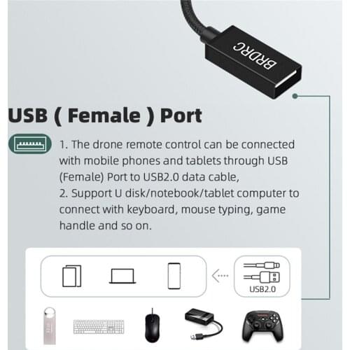 Universal USB C TO USB A OTG Adapter Cable for DJI Mavic AIR 2/2S MINI 2/FPV Goggles V2 Phone/Tablet USB-C OTG Accessories