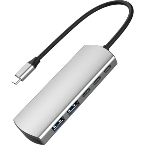 Schitec USB C Hub 5 Ports USB Type C to USB 3.0 Hub Splitter Adapter for MacBook Pro iPad Pro Samsung Galaxy Note 10 S10 USB Hub