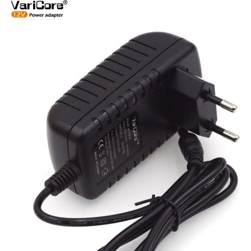 VariCore 12V 1.5A 2A Adapter monitor door supply DC 5.5 * 2.1 mm EU US Plugs Charger