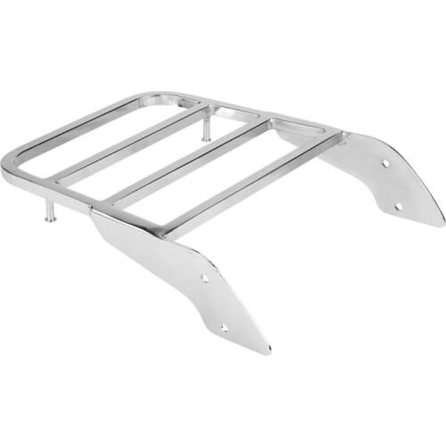 1Pcs Chrome Silver Motorcycle Rear Luggage Rack for Sissy Bar for Honda Shadow VT750 C2 1997 1998 1999 2000 2001 2002 2003