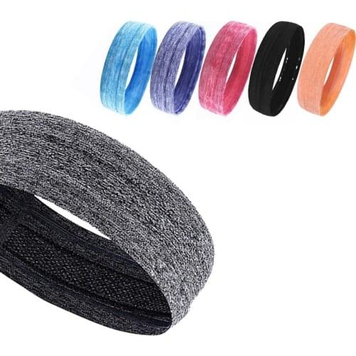 1Pcs Yoga Fitness Running Sports Elastic Absorbent Sweat Band Non-slip Anti-perspirant Headband Gym Accessories Unisex Men Women