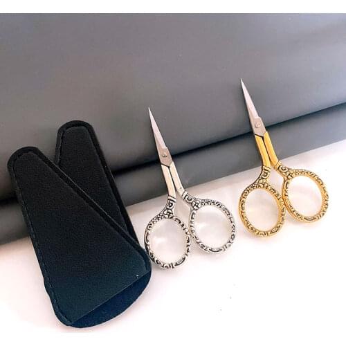 1Pcs Stainless Steel Vintage Scissors Sewing Fabric Cutter Embroidery Scissors Tailor Scissor Sewing Thread Scissor Yarn Shears