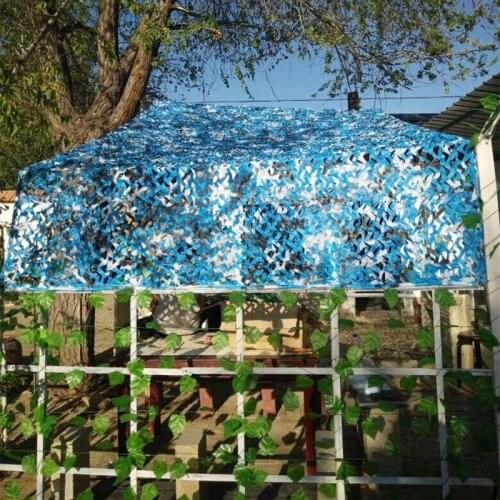 2.5x3.5m Sea Blue Camo Netting Sun Shelter for Home Decoration outdoor sport netting fishing sunshade netting