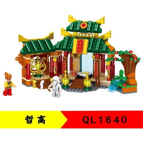 419pcs QL1640 Journey To The West Series of Lingtai Fangcunshan Model Children Assembled Toys Gifts