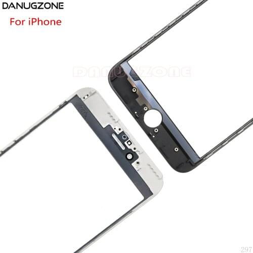 AAA Quality With Frame + OCA Touch Panel For IPhone 7 Plus 4.7'' 5.5 inch 8 Front Outer Screen Glass Lens