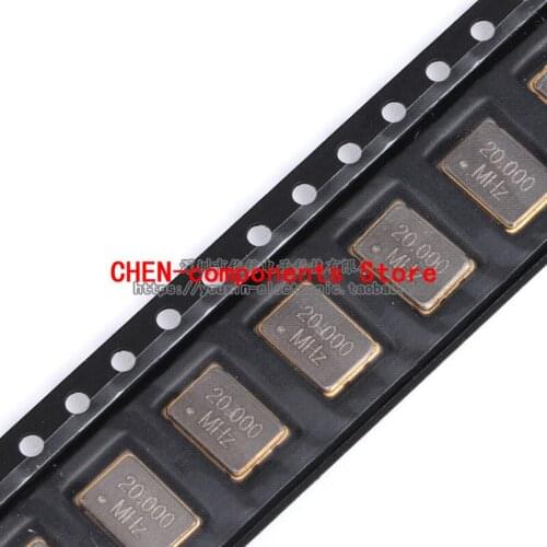 5pcs 7050 20.000MHz 20PPM 3.3V SMT Active crystal oscillator 5070 Resonator 5*7mm