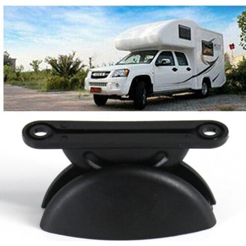 Auto Nylon Door Catch Stop Stopper Holder For RV Boat Sail Caravan Cargo Trailer Black New And High Quality
